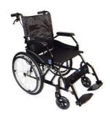 Kovový mechanický invalidný vozík  FS 901